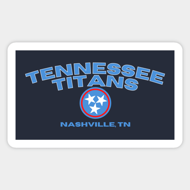 Tennessee Titans - Nashville Sticker by G-Squared Tees